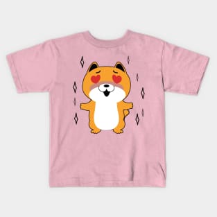 Dog in love so cute. Kids T-Shirt